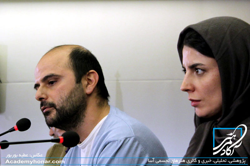 لیلا حاتمی و علی مصفا در برج میلاد